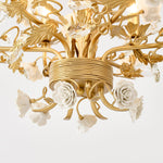 White Rose Crystal Chandelier - Lamp Outdoor