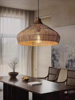 Wicker Rattan Pendant Light - Lamp Outdoor