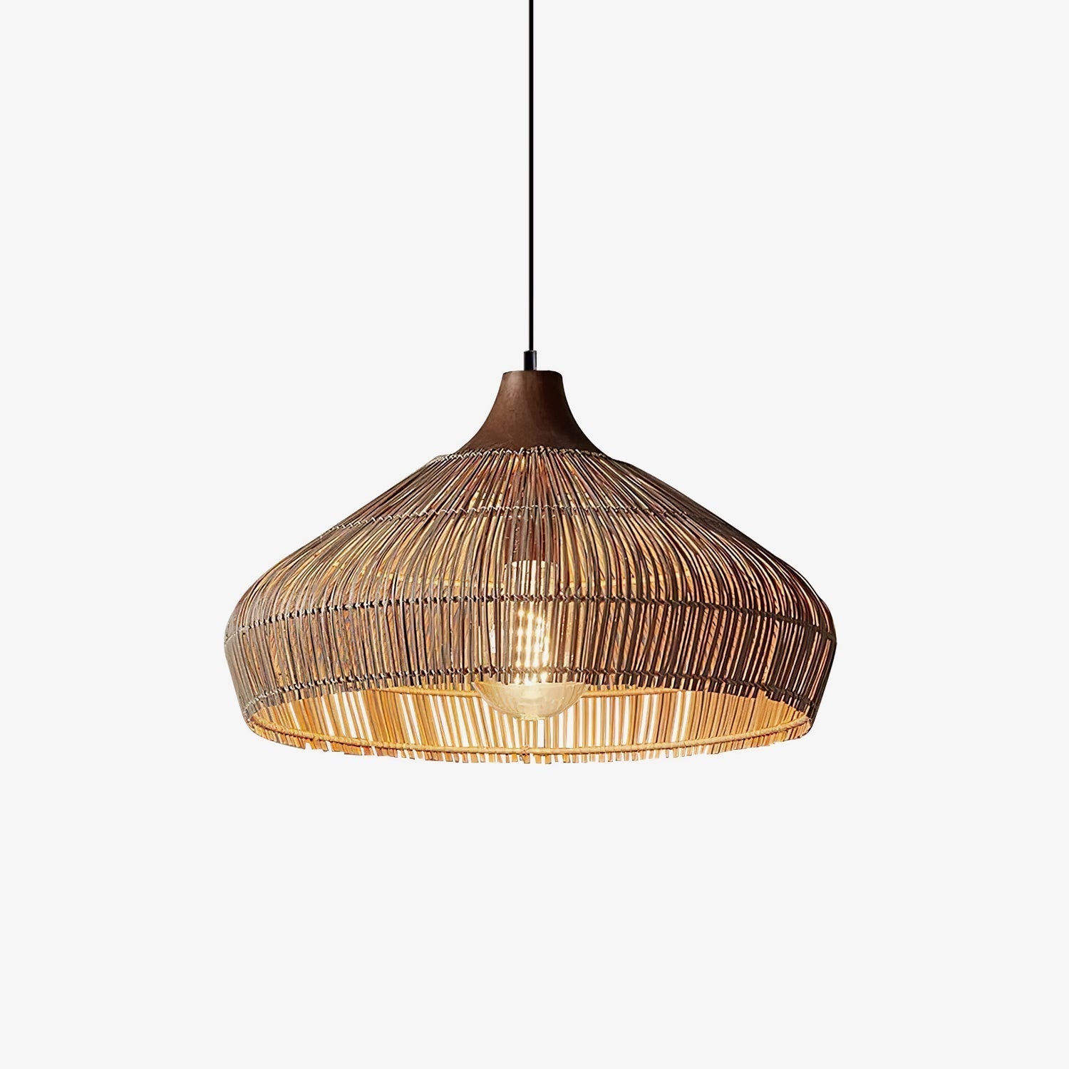 Wicker Rattan Pendant Light - Lamp Outdoor