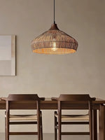 Wicker Rattan Pendant Light - Lamp Outdoor