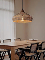 Wicker Rattan Pendant Light - Lamp Outdoor