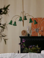 EmeraldBell Glass Pendant Chandelier - Lamp Outdoor
