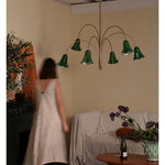 EmeraldBell Glass Pendant Chandelier - Lamp Outdoor