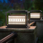 Window Grille Outdoor Post Light - Lamp Outdoor