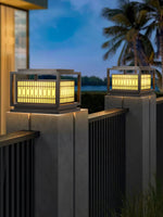 Window Grille Outdoor Post Light - Lamp Outdoor