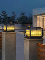 Window Grille Outdoor Post Light - Lamp Outdoor