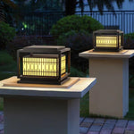 Window Grille Outdoor Post Light - Lamp Outdoor