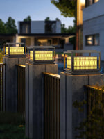 Window Grille Outdoor Post Light - Lamp Outdoor