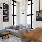 Geometric Lines Pendant Lamp - Lamp Outdoor