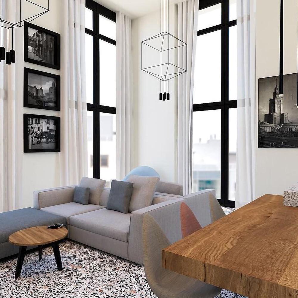 Geometric Lines Pendant Lamp - Lamp Outdoor