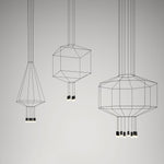 Geometric Lines Pendant Lamp - Lamp Outdoor