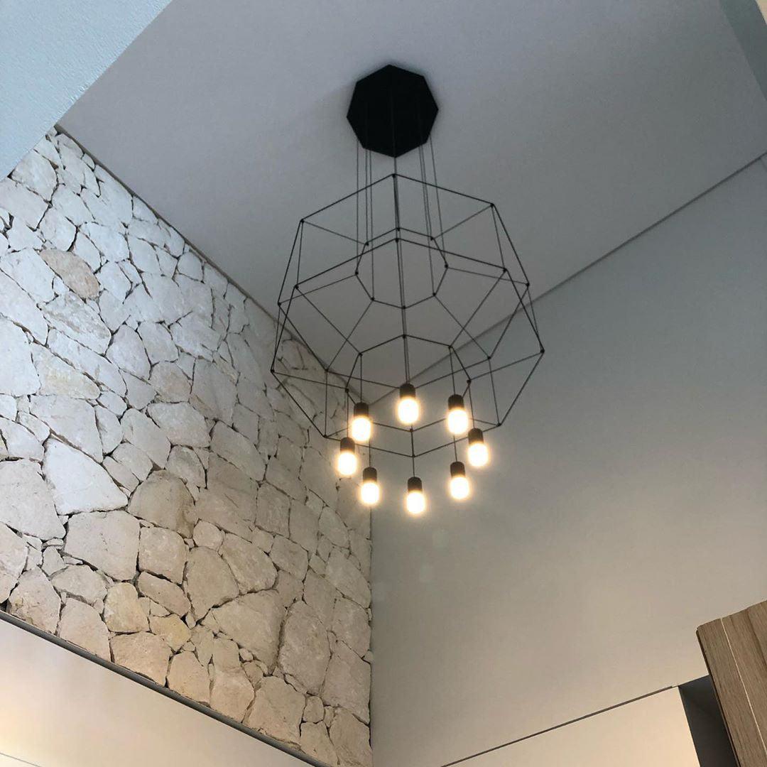 Geometric Lines Pendant Lamp - Lamp Outdoor