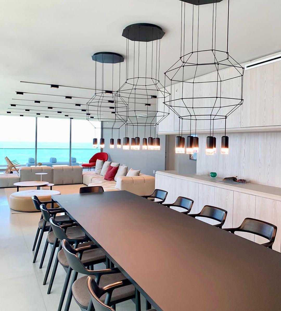 Geometric Lines Pendant Lamp - Lamp Outdoor