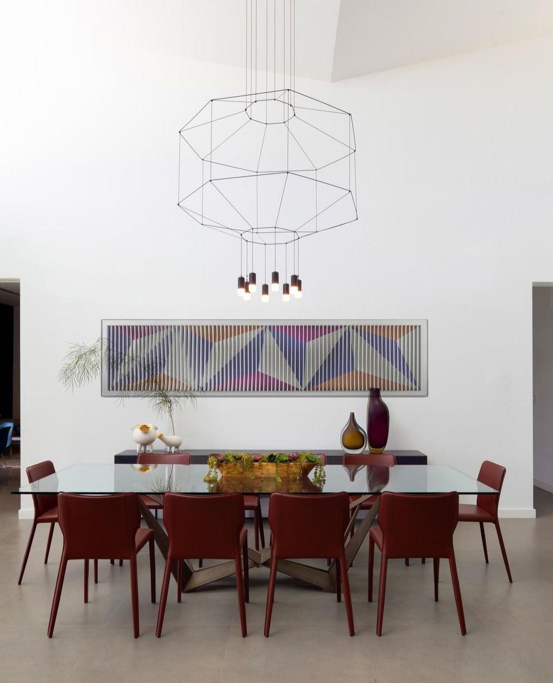 Geometric Lines Pendant Lamp - Lamp Outdoor