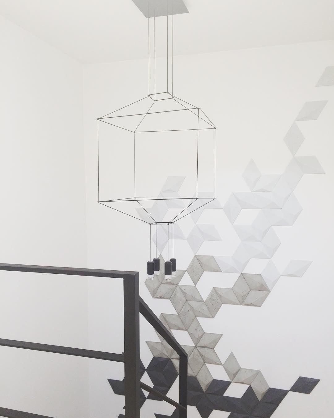 Geometric Lines Pendant Lamp - Lamp Outdoor