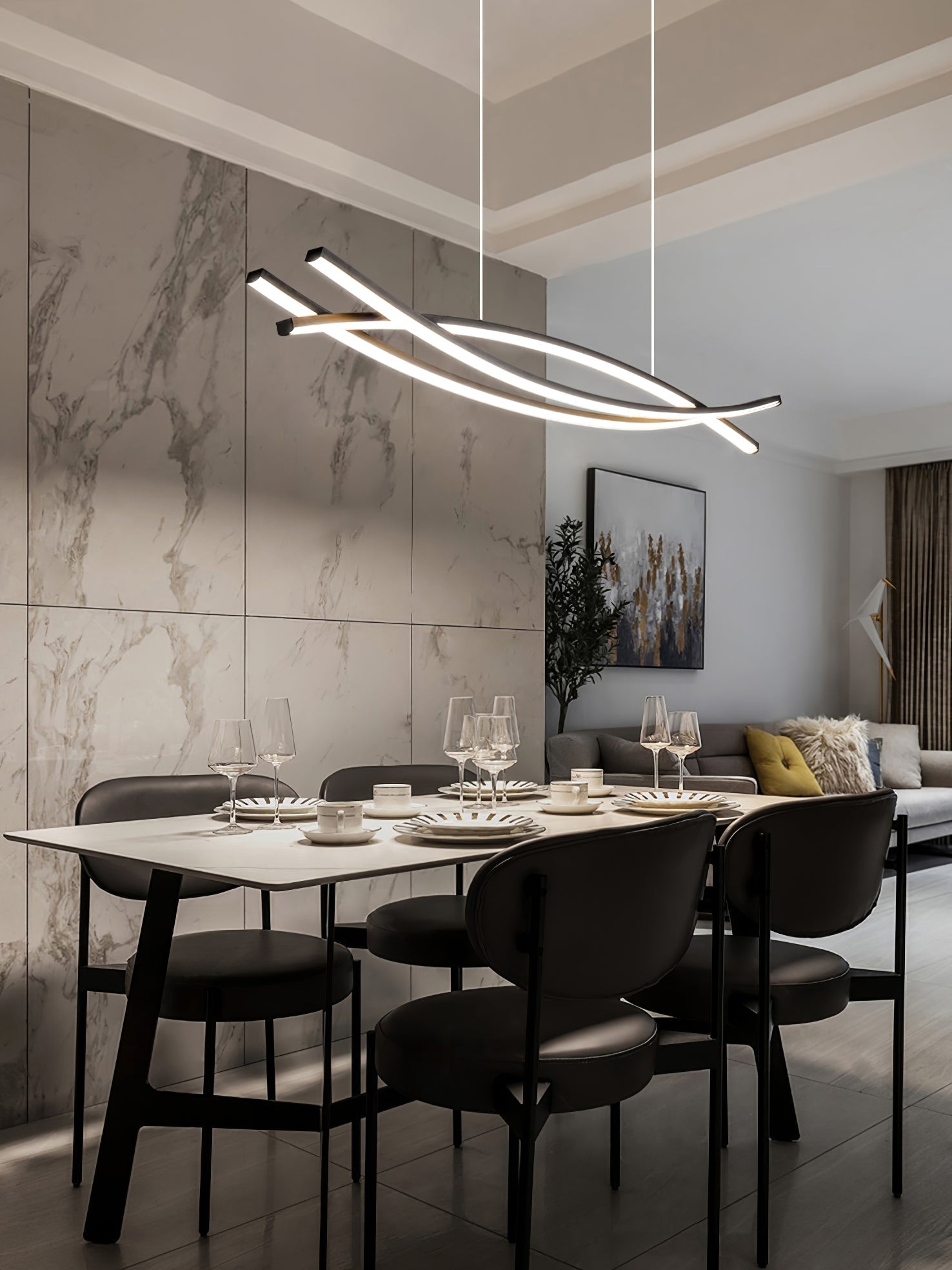 Wishbone LED Chandelier - Lamp Outdoor