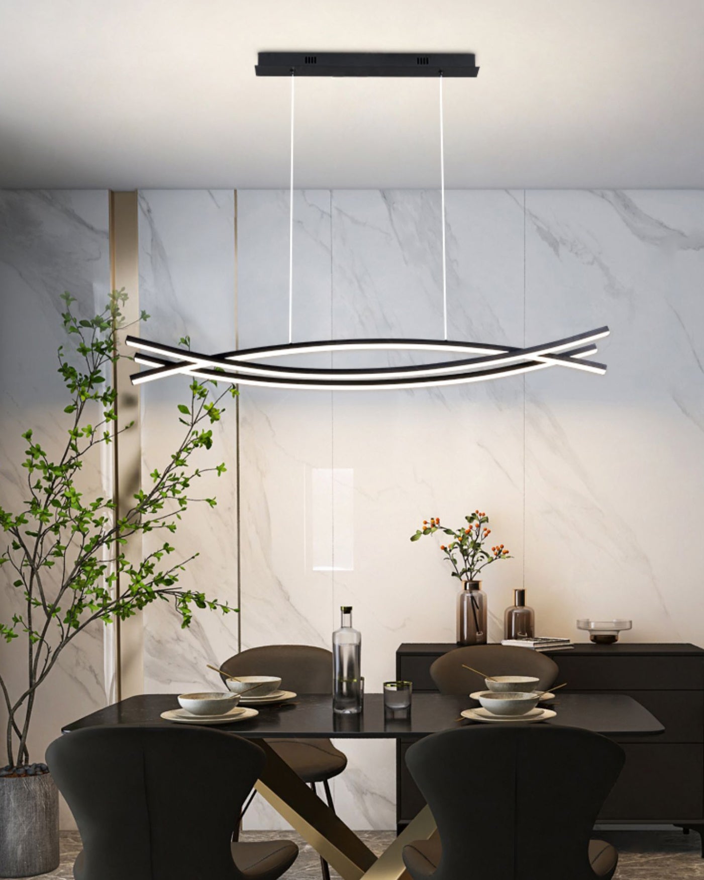 Wishbone LED Chandelier - Lamp Outdoor
