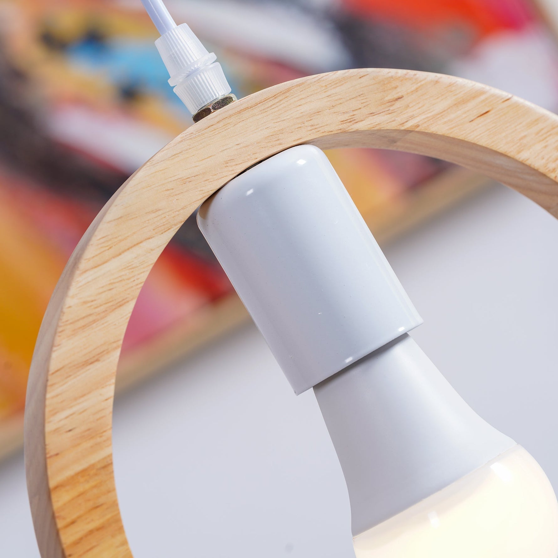 Wood Bird Resin Pendant Light - Lamp Outdoor