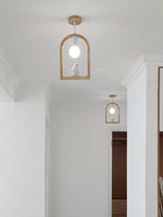 Wood Bird Resin Pendant Light - Lamp Outdoor