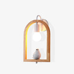 Wood Bird Resin Wall Light - Lamp Outdoor