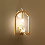 Wood Bird Resin Wall Light - Lamp Outdoor