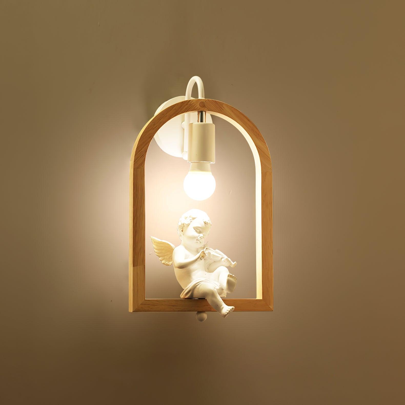 Wood Bird Resin Wall Light - Lamp Outdoor
