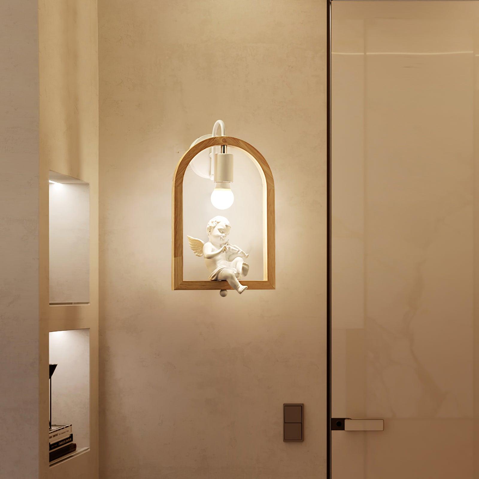 Wood Bird Resin Wall Light - Lamp Outdoor