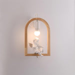 Wood Bird Resin Wall Light - Lamp Outdoor