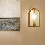 Wood Bird Resin Wall Light - Lamp Outdoor