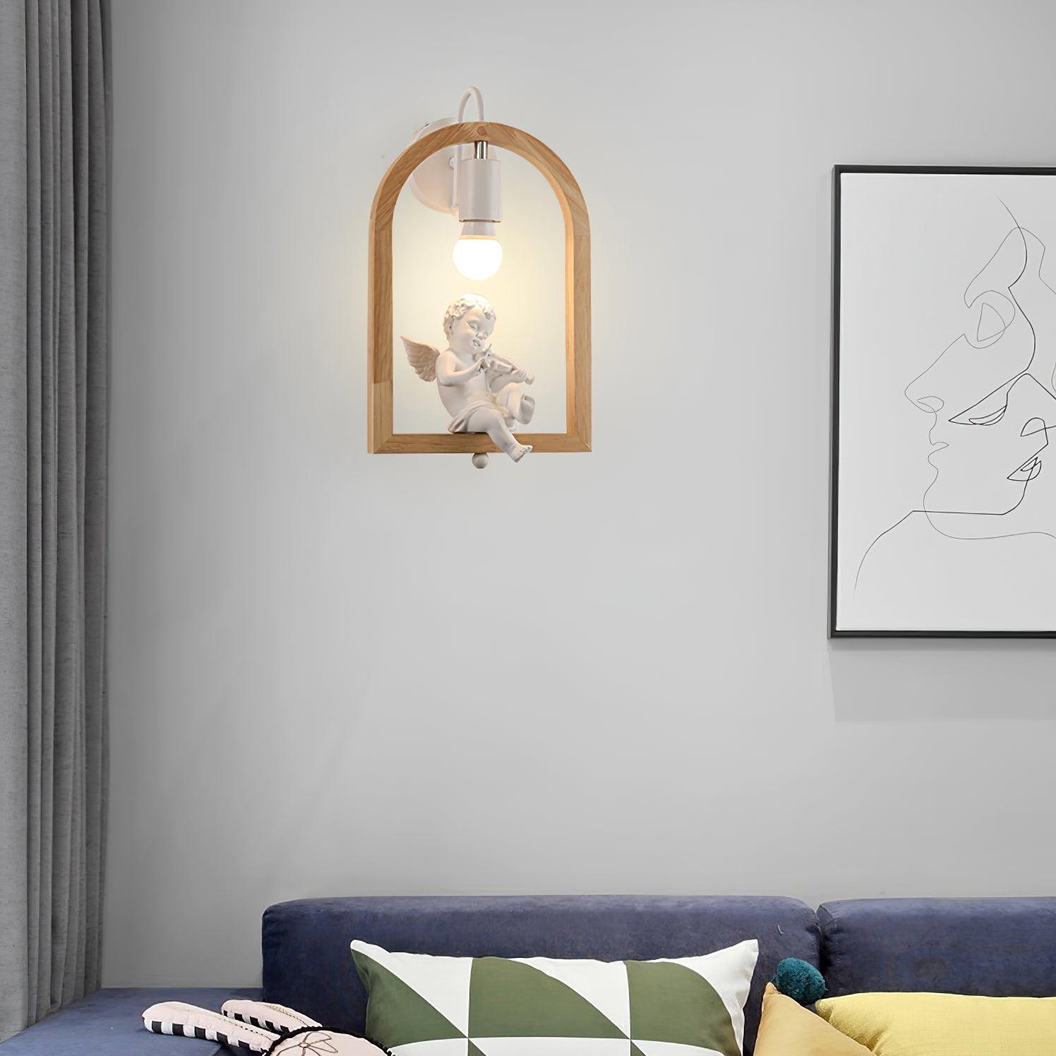 Wood Bird Resin Wall Light - Lamp Outdoor
