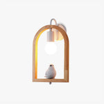 Wood Bird Resin Wall Light - Lamp Outdoor