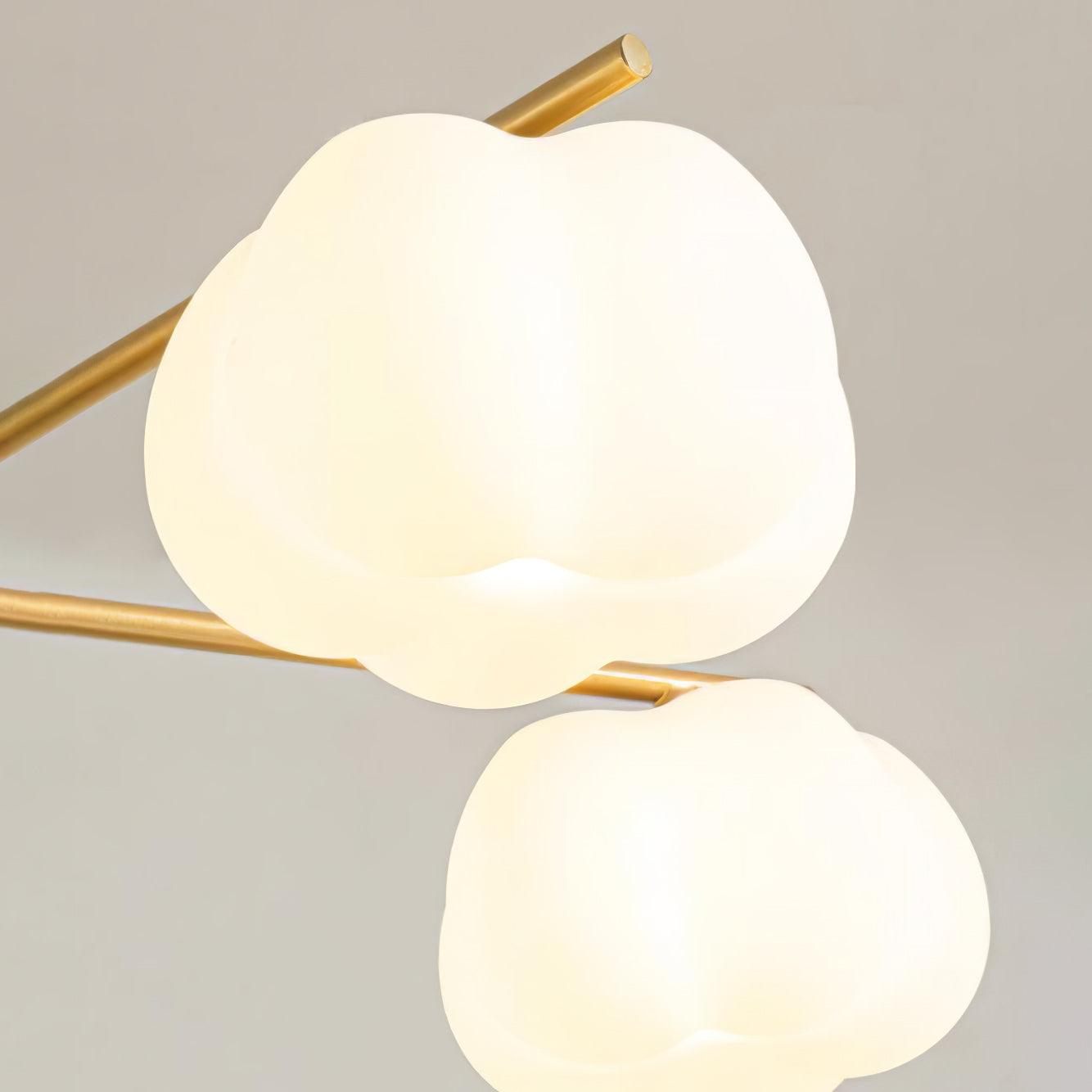 Wooden Cotton Balls Chandelier - Lamp Outdoor