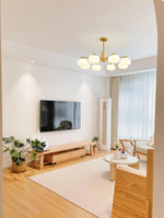 Wooden Cotton Balls Chandelier - Lamp Outdoor