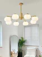 Wooden Cotton Balls Chandelier - Lamp Outdoor