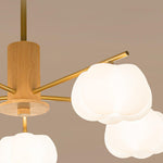 Wooden Cotton Balls Chandelier - Lamp Outdoor