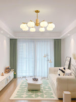 Wooden Cotton Balls Chandelier - Lamp Outdoor