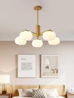 Wooden Cotton Balls Chandelier - Lamp Outdoor