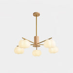 Wooden Cotton Balls Chandelier - Lamp Outdoor