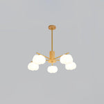 Wooden Cotton Balls Chandelier - Lamp Outdoor
