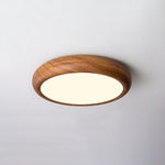 Grena Wood Grain Round Ceiling Light - Lamp Outdoor