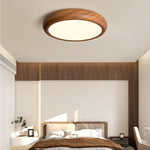 Grena Wood Grain Round Ceiling Light - Lamp Outdoor