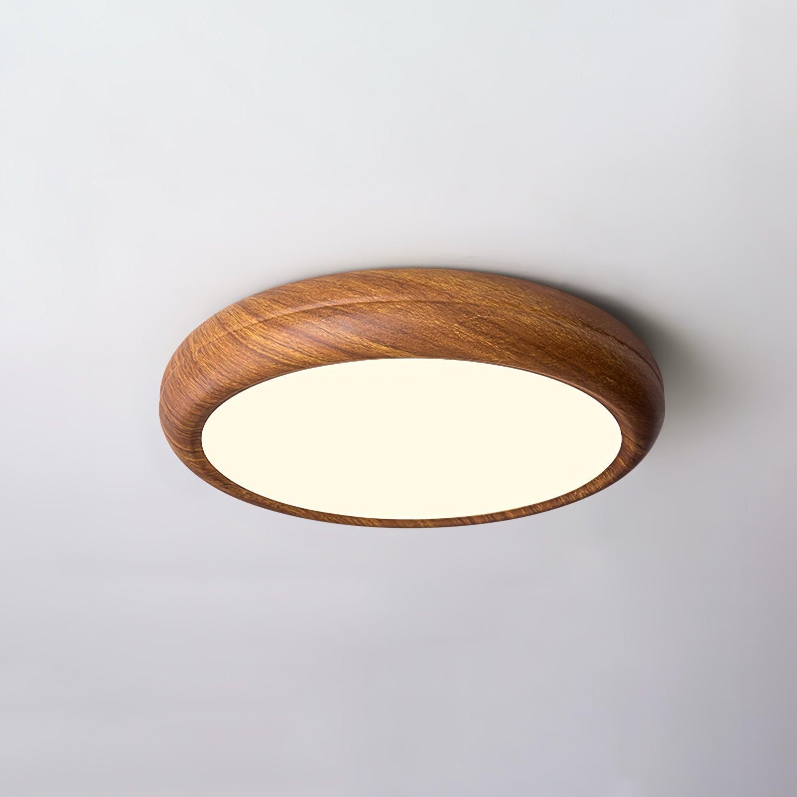 Wood Grain Round Ceiling Lamp - Lamp Outdoor