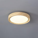 Grena Wood Grain Round Ceiling Light - Lamp Outdoor
