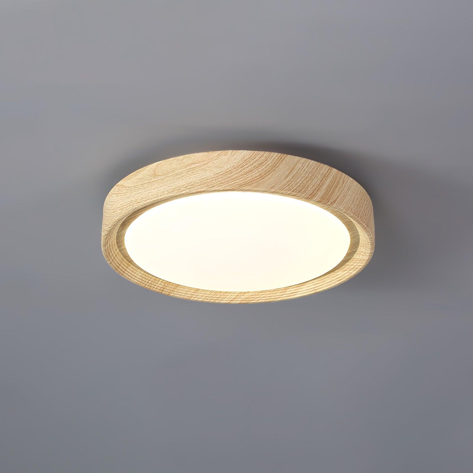 Wood Grain Round Ceiling Lamp - Lamp Outdoor