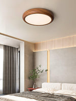 Wood Grain Round Ceiling Lamp - Lamp Outdoor