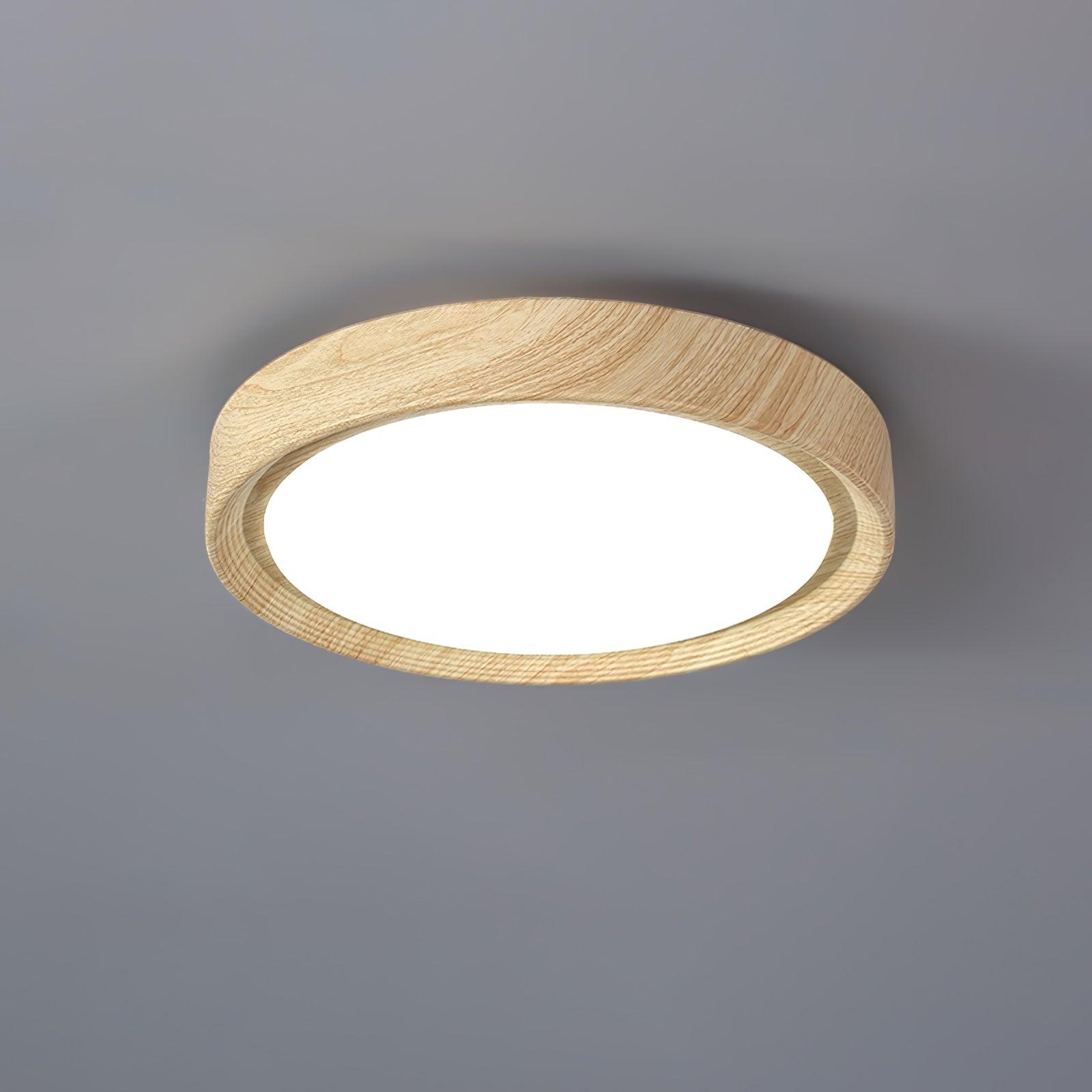 Wood Grain Round Ceiling Lamp - Lamp Outdoor