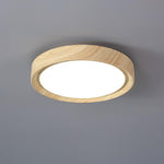 Grena Wood Grain Round Ceiling Light - Lamp Outdoor