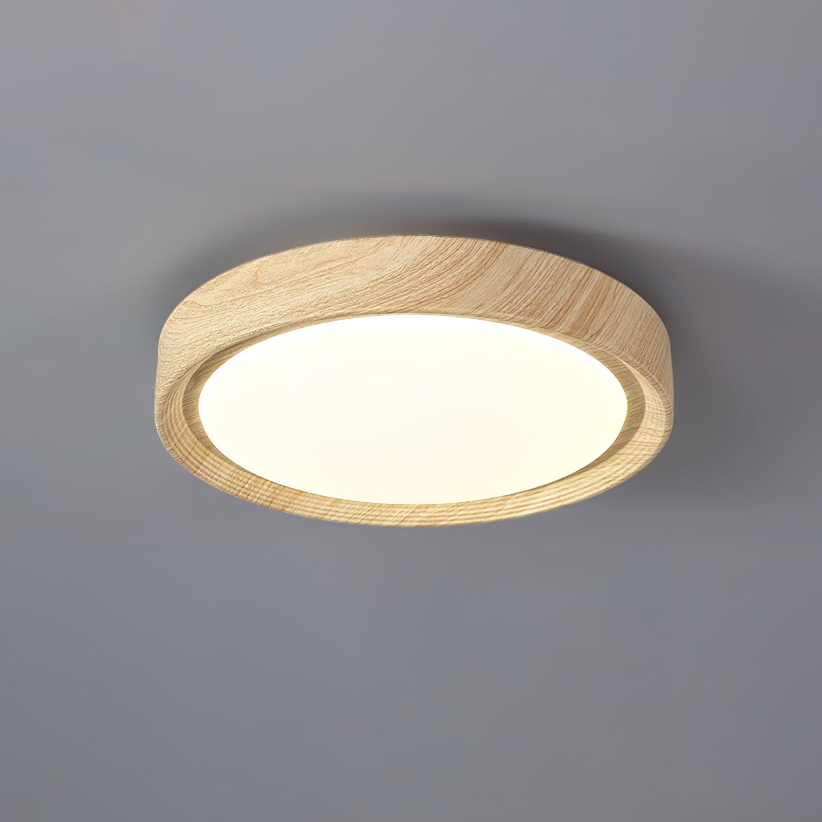 Wood Grain Round Ceiling Lamp - Lamp Outdoor