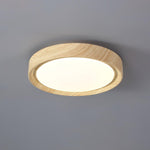 Grena Wood Grain Round Ceiling Light - Lamp Outdoor