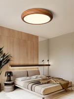 Wood Grain Round Ceiling Lamp - Lamp Outdoor
